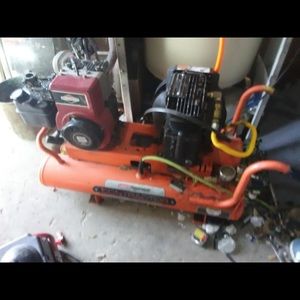 Gas power air compressor